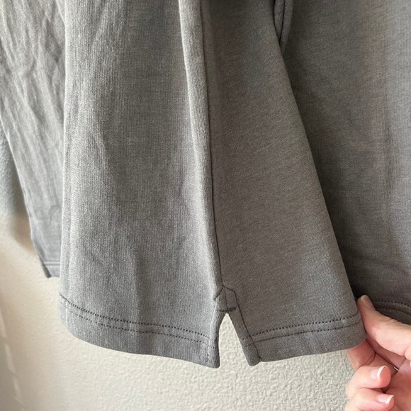 14th & Union Mens Quarter Zip Grey Long Sleeve New Pullover Sweater Medium - Picture 4 of 8